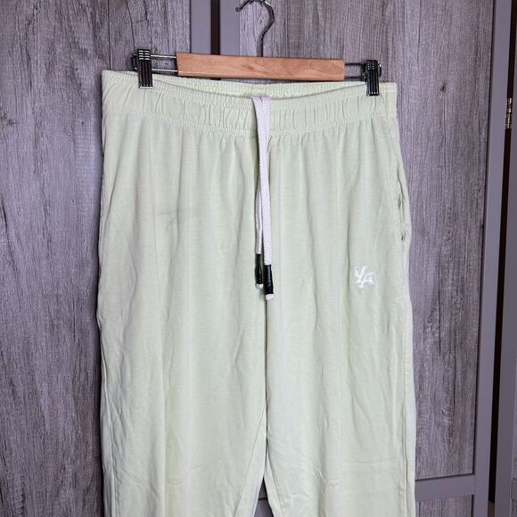 YoungLA Jogger Pants Sweatpants Light Green Color Cotton Streetwear Size L - Picture 5 of 8